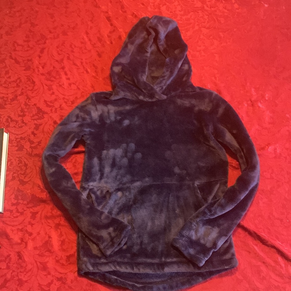 Champion purple pull over hoodie curls large - Picture 2 of 4